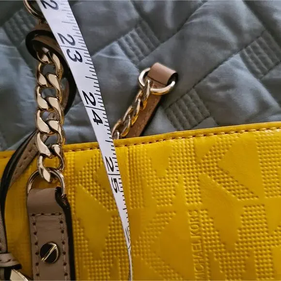Yellow Michael Kors Women's Tote Bag
